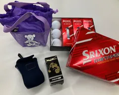 ￥2【ゴルフボールなどセット】Srixon Distance ゴルフボール 東京ディズニーリゾート ミッキー　ゴルフボール TOUR B ブリヂストン ウィルソン巾着袋【スポーツ】【1】