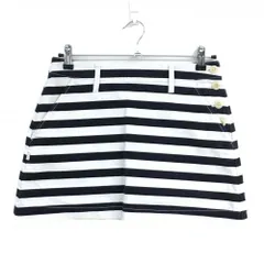 ジャックバニー スカート 白×ネイビー ボーダー  レディース 1(M) ゴルフウェア Jack Bunny
