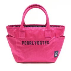 【超美品】パーリーゲイツ カートバッグ ピンク×ネイビー 内外ポケット ニコちゃん スマイルゴルフ PEARLY GATES