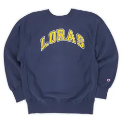 チャンピオン Champion 90s 90年代 リバースウィーブ REVERSE WEAVE スウェット MADE IN USA アメリカ製 刺繍タグ トリコ ヴィンテージ 古着 メンズ トレーナー ネイビー 紺 XL【中古】