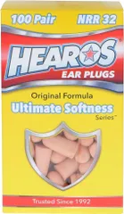 【アウトレット在庫処分】大容量 Hearos ヒーローズ 【超やわらか・長時間装着】Ultimate Softness 耳栓 100ペア NRR32