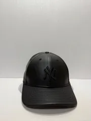 Newera ニューヨークヤンキース レザー 9forty M-CROWN スナップバックキャップ ブラックカラー