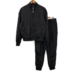 美品 24SS A|X ARMANI EXCHANGE アルマーニエクスチェンジ ブルゾン ジャケット イージーパンツ セットアップ XS/28 ブラック メンズ 古着 中古 USED