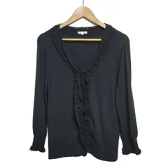 TO BE CHIC(トゥービーシック) カーディガン サイズV レディース - ネイビー 長袖/フリル