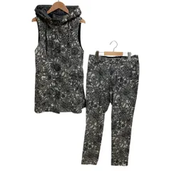 良品 OLLEBOREBLA ALBEROBELLO オレボレブラ アルベロベロ ぶたさん ノースリーブ パーカー パンツ セットアップ M グレー レディース 古着 中古 USED