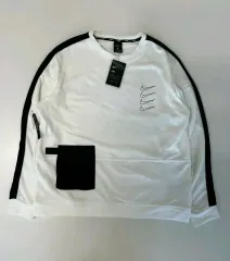 ナイキ ドライフィット 白 スウェット 長袖Tシャツ