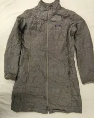 patagonia パタゴニア プリマロフト キルティング ロングコート レディースM グレー fg1217-8