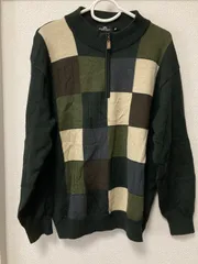 美品　ニットトレーナー　深緑　M
