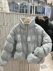 （コメント殺到）BUBBLE BUBBLETEENFRESH シャーリング ダウン 実物画像 デザインテープ シャーリング 復元力