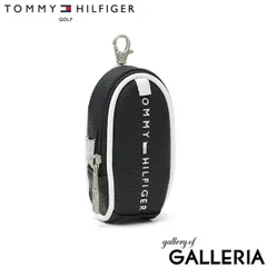 トミー ヒルフィガー ゴルフ ボールポーチ ブランド ボール ポーチ 小物入れ 小さめ 自立 TOMMY HILFIGER GOLF メンズ 小物 入れ 合皮 ミニポーチ ボール入れ 2個 ファスナー FACE THMG5SE2