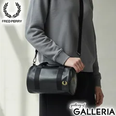 フレッドペリー ショルダーバッグ メンズ レディース 小さめ おしゃれ FRED PERRY ショルダー バッグ ハンドバッグ 斜め掛け 斜めがけ ブランド 軽量 軽い 2WAY 黒 ブラック Tonal Classic Mini Barrel Bag