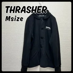 THRASHER ジャケット アウター スタジャン Mサイズ ブラック メンズ 古着 スラッシャーのサムネイル
