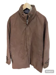 ZM1681 JOSEPH ABBOUD ジョセフアブード　ライナーダウン付き　アウター　コート　スエード　ブラウン　メンズ　サイズM