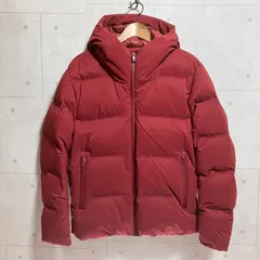 UNIQLO ユニクロ シームレス ダウンパーカ ダウンジャケット L 防寒 レッド 赤 メンズ SG388-5