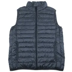 (K1217002)　UNIQLO ユニクロ　ウルトラライトダウン　ベスト　ネイビー　ナイロン　L