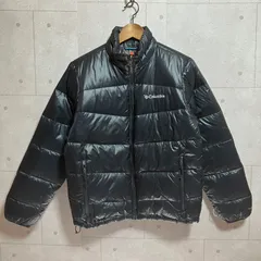 Columbia コロンビア ダウンジャケット オムニヒート アウター M 防寒 ロゴ 刺繍 ブラック 黒 メンズ SG388-7