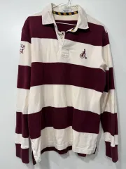 ビーンポール ラグビー ストライプ 長袖 Tシャツ (中古)