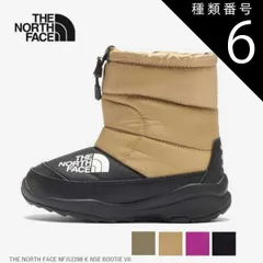 種類6：CK/22cm ザ・ノース・フェイス THE NORTH FACE NFJ52288 K NSE BOOTIE VII ヌプシ ブーティ VII キッズ NFJ52288 ウィンターブーツ 防寒 保温 はっ水加工 サーモライトエコメイド 子供用 スノー