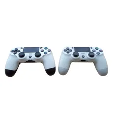 X12113 PS4 コントローラー2個セット 【純正品】 ワイヤレスコントローラー（DUAL SHOCK4） グレイシャーホワイト（CUH-ZCT2J13） DATA FROG PO2ワイヤレスコントローラー ゲーム おもちゃ グッズ テレビゲーム