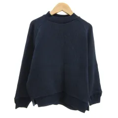 アールエヌエーエヌ RNA-N ニット カットソー 長袖 オフネック 無地 M 紺 ネイビー /YS10