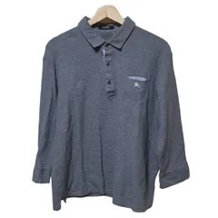 Burberry Black Label(バーバリーブラックレーベル) 七分袖ポロシャツ サイズ3 L メンズ美品  - グレー