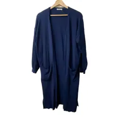 Rose Tiara(ローズティアラ) カーディガン サイズL〜LL レディース - ダークネイビー 長袖/ロング丈