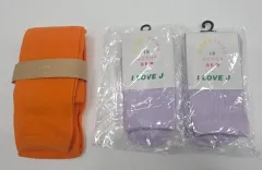 アイラブジェイ 靴下 オレンジ/パープル (まとめ売り)