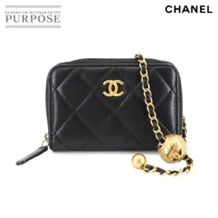 シャネル CHANEL マトラッセ チェーン ウォレット コインケース 小銭入れ ラムスキン ブラック AP2462 Coin case 90304840
