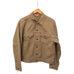 40s〜50s Rugby コットンギャバジンジャケット CROWNジップ - メルカリ