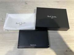 カードケース PAUL SMITH ハイライトステッチ名刺入れ／BLK／レザー／P853 カードケース