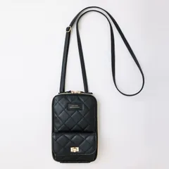 23区 キルティング スマホショルダー 3ポケット＆仕切りつき！ 超便利ポーチ お出かけ 高級感あり キルティング加工 レザー調素材