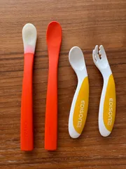 離乳食スプーン&フォーク　まとめ売り4本セット