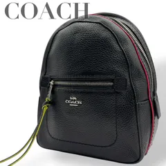 ☆★美品訳あり品★COACH コーチ★リュック　ボディバッグ　ハンドバッグ　レザー　シボレザー　ブラック　ロゴ　チャーム　★　♯1396