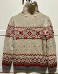 (2着 まとめ売り)ヴィンテージ ノルディック タートルネック セーター 森ガール はぐみ 冬