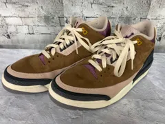 NIKE ナイキ  スニーカー AIR JORDAN 3 RETROSE archaeo サイズ28.5 ブラウン ブラック パープル