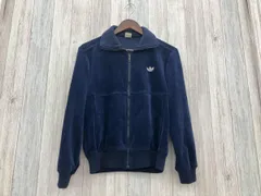 adidas／アディダス／ブルゾン／トラックジャケット／M／レディース／ネイビー／コーデュロイ／デサント／ADA-17F