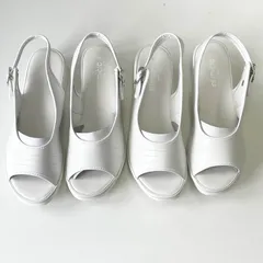 ２点まとめ売り　高級テザイナーズ オフィス・ナースサンダル