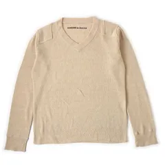 HR0503 CABANE de ZUCCa カバンドズッカ Vネック セーター M アイボリー ウール×リネンのサムネイル