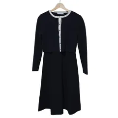 CELFORD(セルフォード) ワンピースセットアップ レディース美品  - 黒×白 CWNO185115/ニット生地