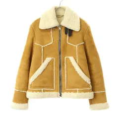 COACH コーチ Shearling Lumber Jacket シャーリングムートンレザージャケット  キャメル 48のサムネイル