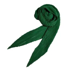 ほぼ未使用　ISSEY MIYAKE スチーム ストレッチ　ストール　グリーン ほぼ未使用 ISSEY MIYAKE スチーム ストレッチ ストール グリーン