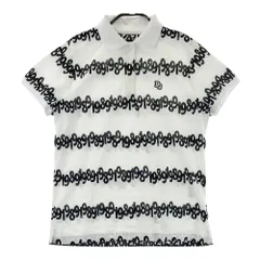 サイズ：1 PEARLY GATES パーリーゲイツ  半袖ポロシャツ 総柄 ホワイト系 [240101588193] ゴルフウェア レディース ストスト