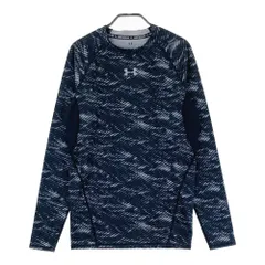 サイズ：XL UNDER ARMOUR アンダーアーマー  インナー 長袖Tシャツ 総柄 ブラック系 [240101590295] ゴルフウェア メンズ ストスト
