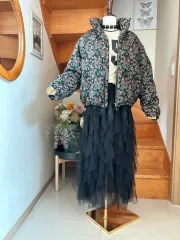 フラワー パータン ダウン アウター fancy club