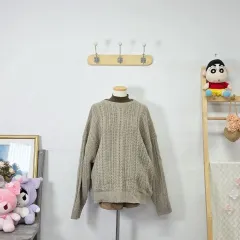 ヴィンテージ NOIR カーキ ぽかぽか ニット