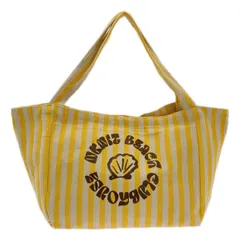 【美品】  NKNIT / ンニット | ストライプ ノベルティ トートバッグ | イエロー / ホワイト | レディース