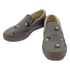 mina perhonen / ミナペルホネン | × CONVERSE / コンバース オールスター エンブロイダリー スリッポン スニーカー | 22.5 | グレー | レディース