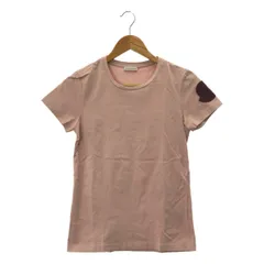 MONCLER / モンクレール | GIROCOLLO SS T-SHIRT ロゴワッペン クルーネックTシャツ | XS | ピンク | レディース