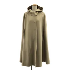 【美品】  BEIGE， / ベイジ | ウール オーバーシルエット ケープコート | 4 | ベージュ | レディース