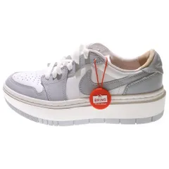 NIKE (ナイキ) WMNS 1 Elevate Low Wolf Grey ウィメンズ エアジョーダン1 エレベート ローカットシューズ スニーカー ホワイト/グレー US7/24cm DH7004-100
